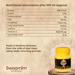 Gir Cow A2 Ghee 16.9oz - Jains’ A2 Brahma Muhurta Ghee 500ml - Probiotic Prop...