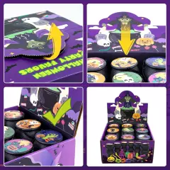 144Pcs Halloween Party Favors for Kids, 18 Prefilled Mini Plastic Witch... 