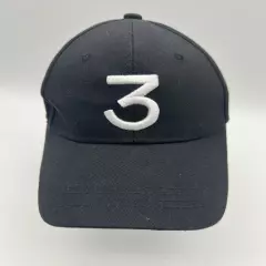 Chance The Rapper Embroidered 3 Black Buckle Back Dad Hat Cap