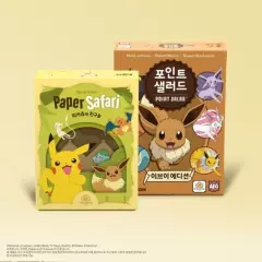 Pokemon Paper Safari Pikachu & Point Salad Eevee edition Card Board Game Korean