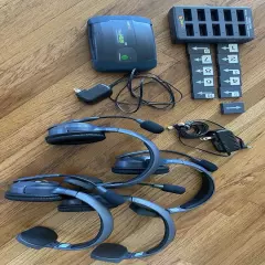 Eartec 10 HEADSETS + 2 Basestations, many extras- UltraLITE and UltraLITE HD