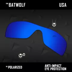 Anti Scratch Polarized Replacement Lenses for-Oakley Batwolf OO9101 Options