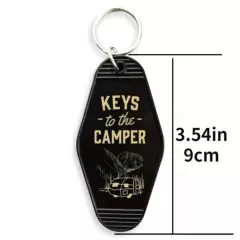 White Camper Plastic Keychain, Cute Retro Style Keychain ~NEW~