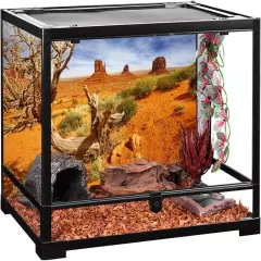 AWERT 30x12 inches Reptile Habitat Background Orange Desert 30x12in/75x30cm 