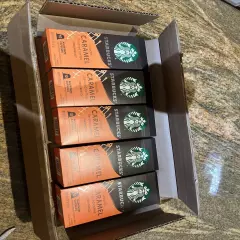 Starbucks By Nespresso Smooth Caramel Flavored Coffee 50 Capsules