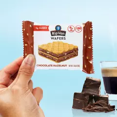 Chocolate Hazelnut Wafer Cookies, Keto, Non-Gmo, Healthy Snacks, Low Carb & Low 