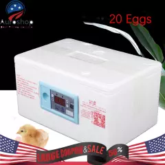 20 Egg Incubator Chicken Quail Hatcher Automatic Incubators for Hatching Eggs