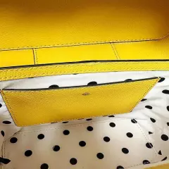 Kate Spade Voyage Leather Small Top-Handle Sunglow Yellow CROSSBODY NEW