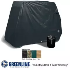 Universal Fit Premium Slip-On 2 Passenger Golf Car Cart Cover Black