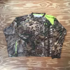 Under Armour Realtree Xtra Scent Control Hunting Camo Shirt-M