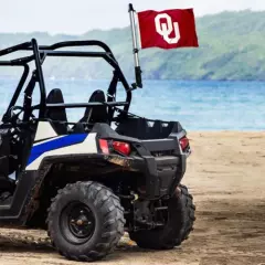 Oklahoma Sooners OU Boat and Golf Cart Flag