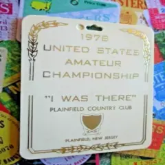 vtg - Golf Bag Tag - 1978 U.S. AMATEUR CHAMPIONSHIP - Plainfield CC - USGA