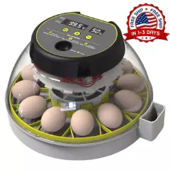 Incubadora de hasta 12 huevos con giro automático, incubadora universal NUEVO US