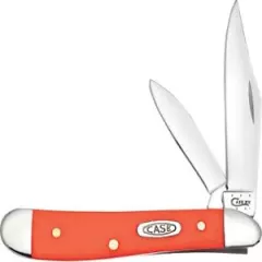 Case 80504 Peanut Orange Synthetic Stainless Steel Folding Knife Pocket Folder