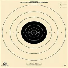 Official NRA B-6 [B6] 50-Yard Slow Fire Pistol [21" x 24"] on tag (100)