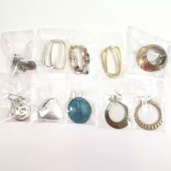 Piered Earrings Mixed Lot 925 RLM Soho Chicos Large Hoop Hammered Fashion Spiral