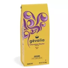 GEVALIA Chocolate Mocha Mild Roast Ground Coffee 12 oz Bag