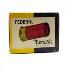 1960's Federal Monark Target Load 12 Ga EMPTY Ammo Box 5694-P