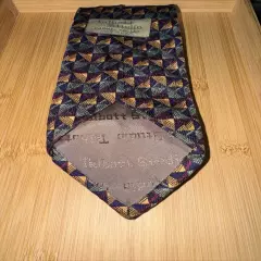 Robert Talbott Studio Carmel Valley Abstract Geometric Silk Tie - 60L 3.5W