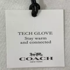 Genuine COACH Tech Gloves for Women Leather w/Wool Lining * Deep Berry MSRP $148