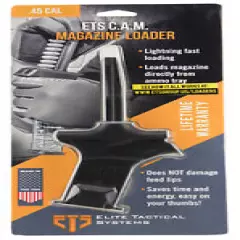 ETS Group ETSCAM45 C.A.M Mag Loader 45 ACP Polymer Black