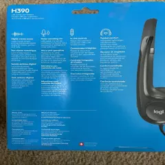 Logitech H390 Wired Headset for PC/Laptop Stereo Headphones w/ Noise Cancelling