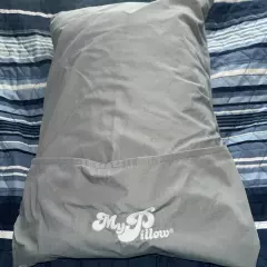 My Pillow Roll & Go Travel Pillow and Pillowcase NEW Airplane Car Camping Lumbar