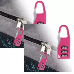 2 Pcs Mini 3 Digit Resetable Combination Travel Luggage Suitcase Lock Padlock