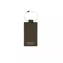 Neil Barrett Elegant Emerald Leather Keychain - Keychains - Green -Size One