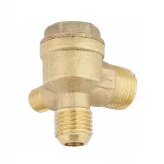 3 Port Brass Male Threaded Check Valve Connector Tool For Air Compressor Prevent