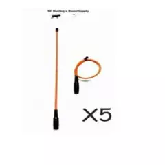 5 - Garmin Alpha 100 / Astro 320 / 430 Flexible Long Range Orange Antenna 14"