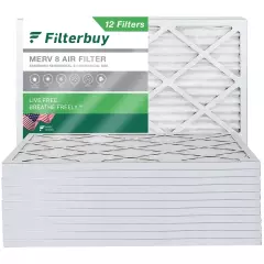 Filterbuy 20x23x1 Pleated Air Filters, Replacement for HVAC AC Furnace (MERV 8)