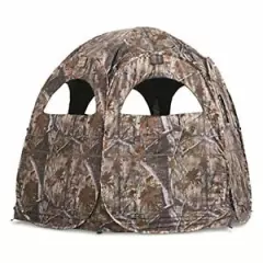 Guide Gear Super Magnum Pop-Up Hunting Ground Blind, 2-4 Person Tent, Hunting Ge