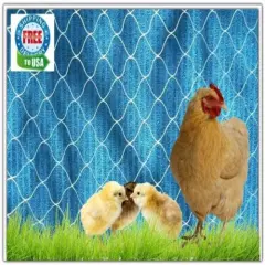  POULTRY NETS 30' X 100' HEAVY KNOTTED NYLON AVAIRY GAME BIRD CHICKEN NET 1" 