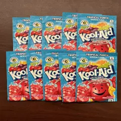 10 Tropical Punch Flavor Kool Aid Drink Mix Vitamin C Unsweetened