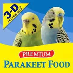 3-D Pet Products Premium Parakeet Food, with Probiotics, 5.0 lb. Stay Fresh Jar.