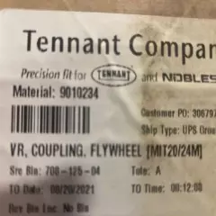 Tennant 9010234 VR, COUPLING, FLYWHEEL [MIT20/24M] T20 M20 M30 S30