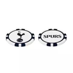 TOTTENHAM HOTSPUR SPURS FC 2 POKER CHIP GOLF BALL MARKERS IN GIFT SET