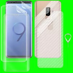 Bubble-Free Front+Back Screen Protector for Samsung Galaxy S9+ SM-G965U Phone