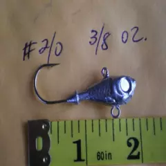 48 PCS. ULTRA MINNOW JIG LURE 5/8,1/2,3/8,1/4 OZ #2/0 WITH TWO EYES/UNPTED 12 EA