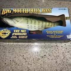 NEW Gemmy Big Mouth Billy Bass Singing Fish I Will Survive, Don't Worry Be Happy