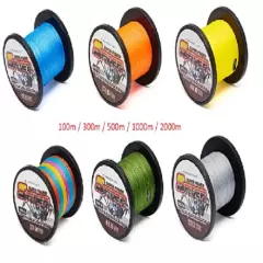 Super Dyneema 100-2000M 80LB Fishing Braid Carp Line MULTICOLOUR Spod Marker Sea