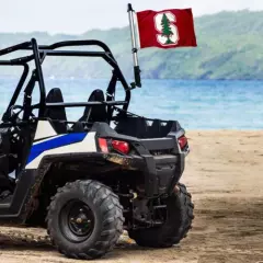 Stanford University Cardinal Boat Small Golf Cart Flag