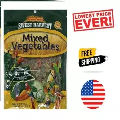 Mixed Vegetables Treat, 2.5 Oz Bag - Real Vegetables for Birds - Cockatiels, Par