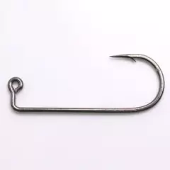 100 - Mustad 32833 Black Nickel 2X Strong Salmon Steelhead Jig Hooks for Molds