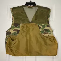 Vintage Saftbak Hunting Clothes Vest Camo Altoona PA Game Pouch Retro