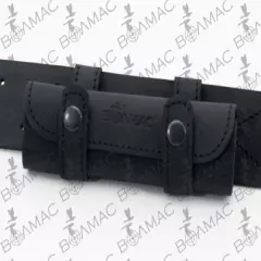 Leather Belt Holder Bullet Ammo Pouch Holds 20 Rounds 17 HMR 22 LR. USA Seller.