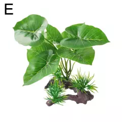 Artificial Water Plants Aquarium Silk Plastic Fish Decorations D1P2 Tank L H6L7