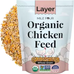 Organic Chicken Feed | Layer (20+ Week) Chickens | 2 Lbs. | Organic, Non-Gmo, Co