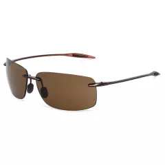 Brand NEW ORIGINAL BREAKWALL Polarised Rimless SUNGLASSES In Box